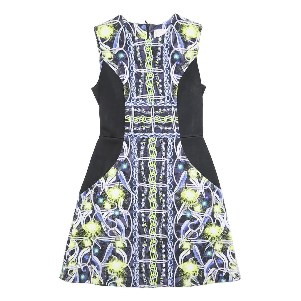 PETER PILOTTO Womens Black & Multicolour Sleeveless Day Polyester Blend Dress UK