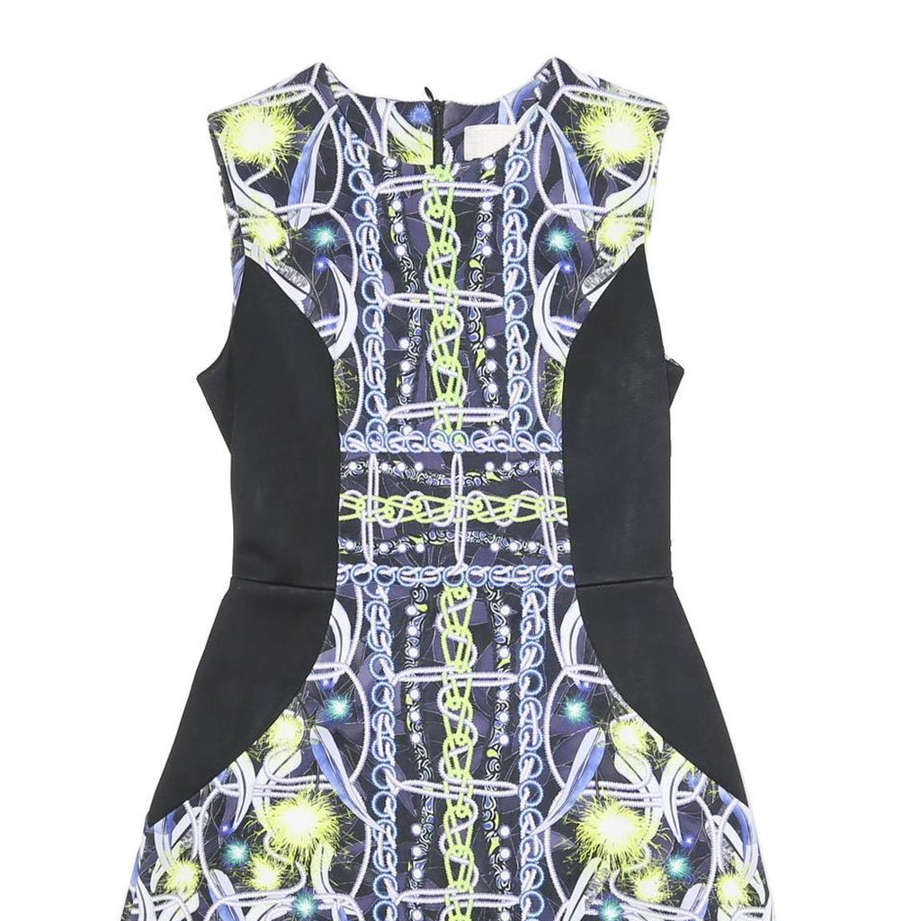 PETER PILOTTO Womens Black & Multicolour Sleeveless Day Polyester Blend Dress UK