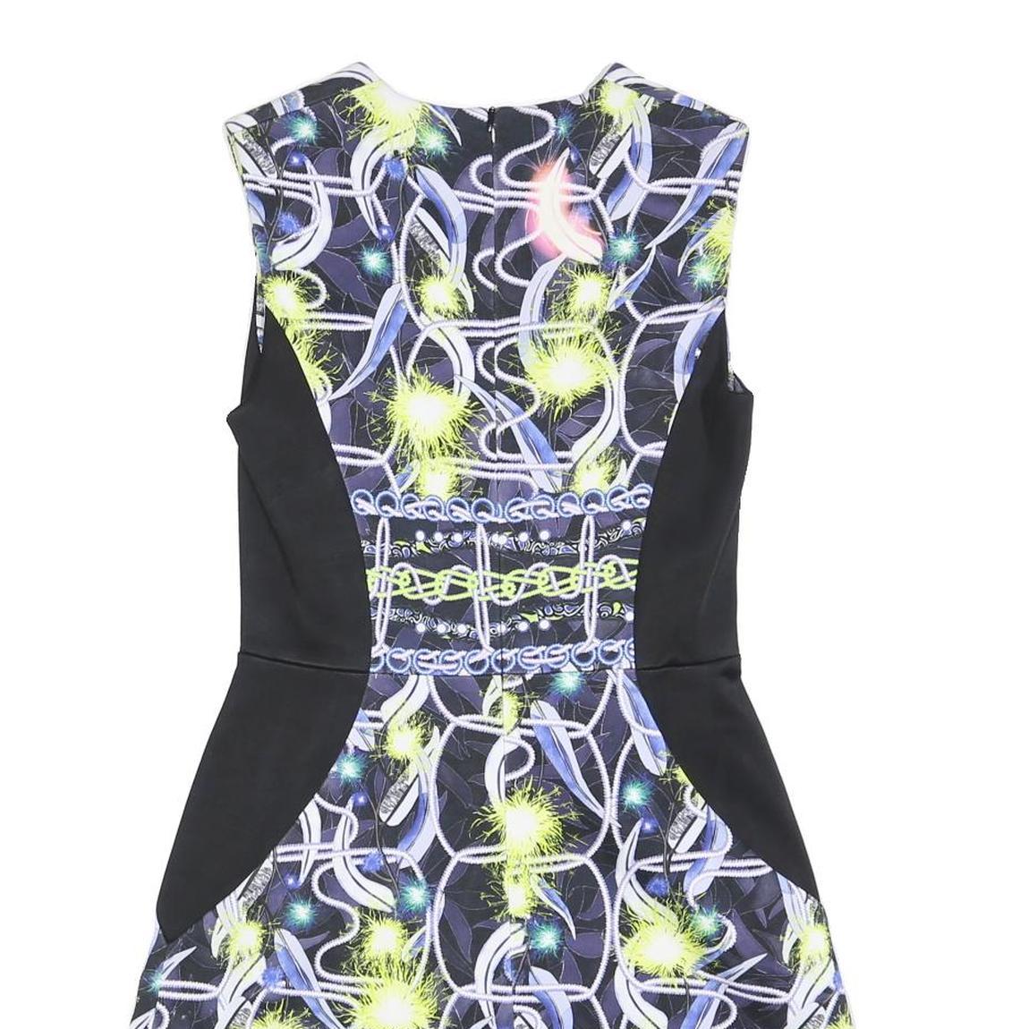 PETER PILOTTO Womens Black & Multicolour Sleeveless Day Polyester Blend Dress UK
