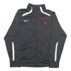 NIKE Mens Black & White Christian Brothers Basketball Track Jacket S Polyester