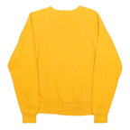 Mens Yellow University Of Michigan Crew Neck Sweatshirt S Cotton Blend Casual