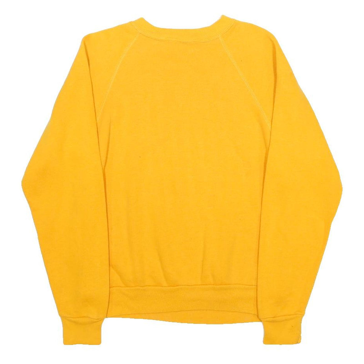 Mens Yellow University Of Michigan Crew Neck Sweatshirt S Cotton Blend Casual