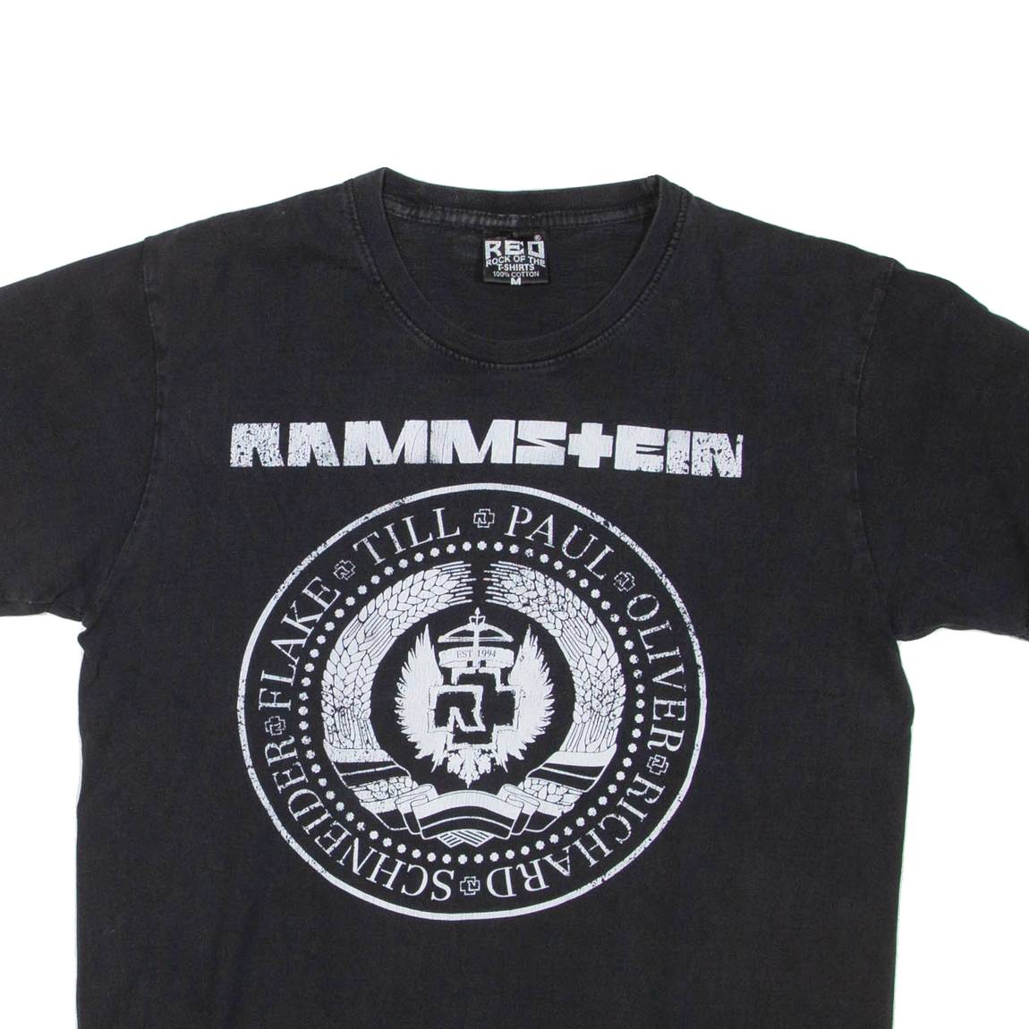 REO Rammstein Mens Band T-Shirt Black M
