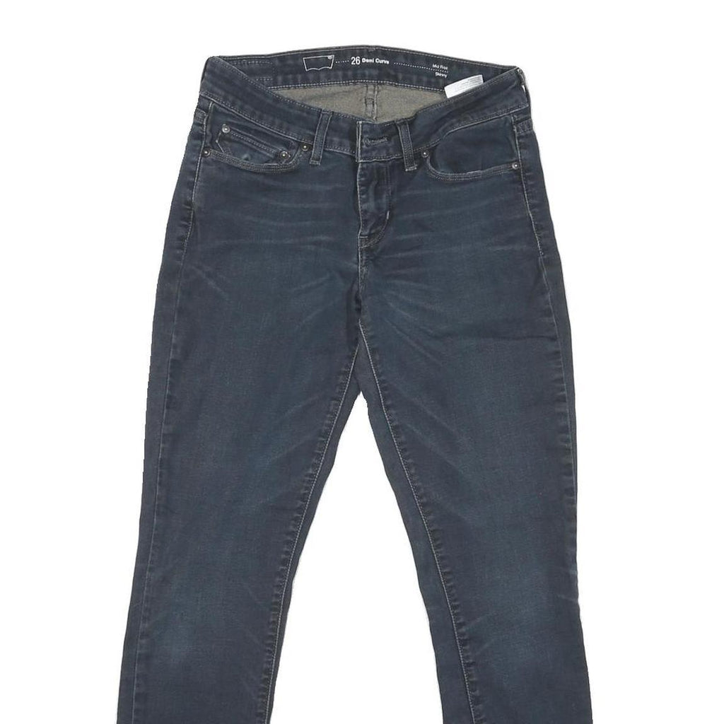 LEVI'S Womens Jeans Blue Slim Skinny Denim Medium W26 L28 Stretch Zip Fly