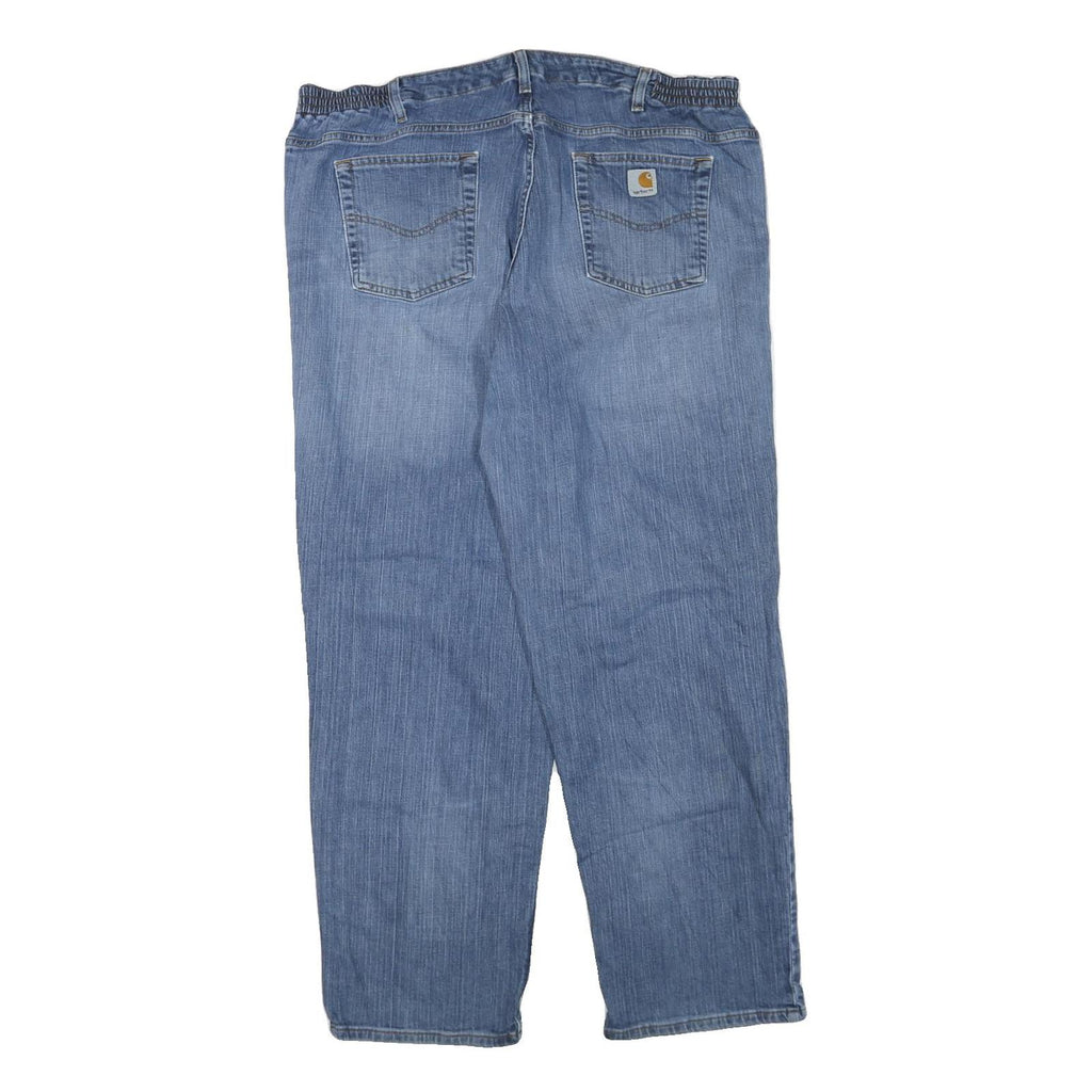 CARHARTT Womens Blue Regular Fit Straight Denim Light Wash Jeans W40 L32 Relaxed