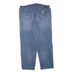 CARHARTT Womens Blue Regular Fit Straight Denim Light Wash Jeans W40 L32 Relaxed