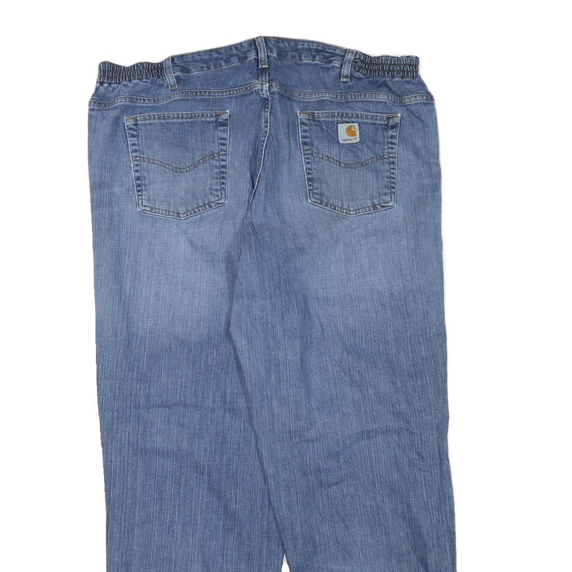 CARHARTT Womens Blue Regular Fit Straight Denim Light Wash Jeans W40 L32 Relaxed