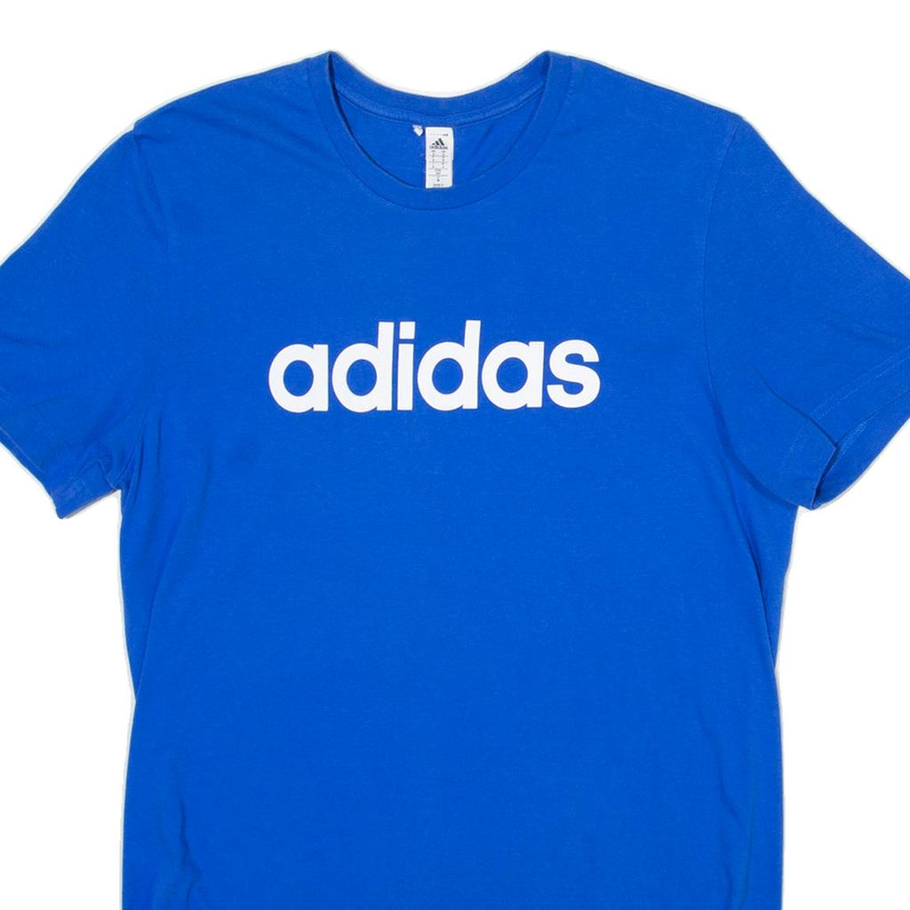 ADIDAS Mens T-Shirt Blue S