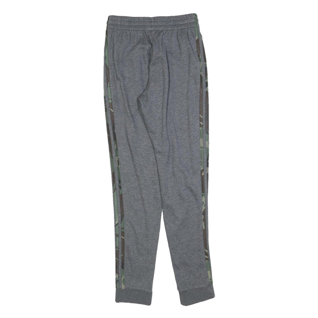 ADIDAS Mens Joggers Grey & Camouflage XS W25 L30 Cotton Slim Tapered Fit Casual