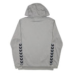 HUMMEL Mens Grey Hoodie M FC Orion Crest Pullover Sportswear