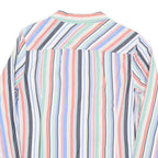 TOMMY HILFIGER Womens Multicolour Stripe Shirt XL Casual Button-Up Cotton