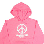CHAMPION Blacksburg Virginia Mens Pink Hoodie USA S