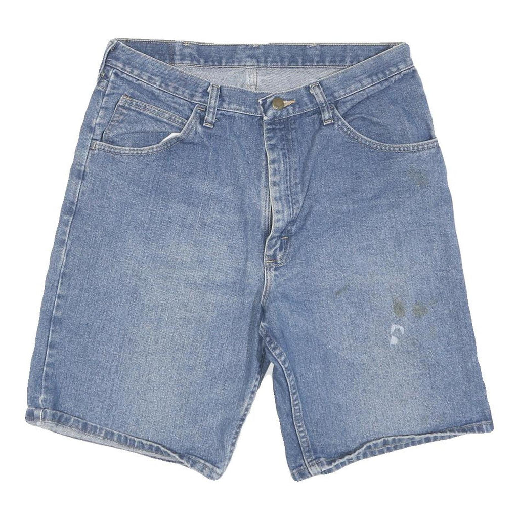 WRANGLER Mens Denim Blue Casual Shorts L W34 Cotton Blend Classic Fit