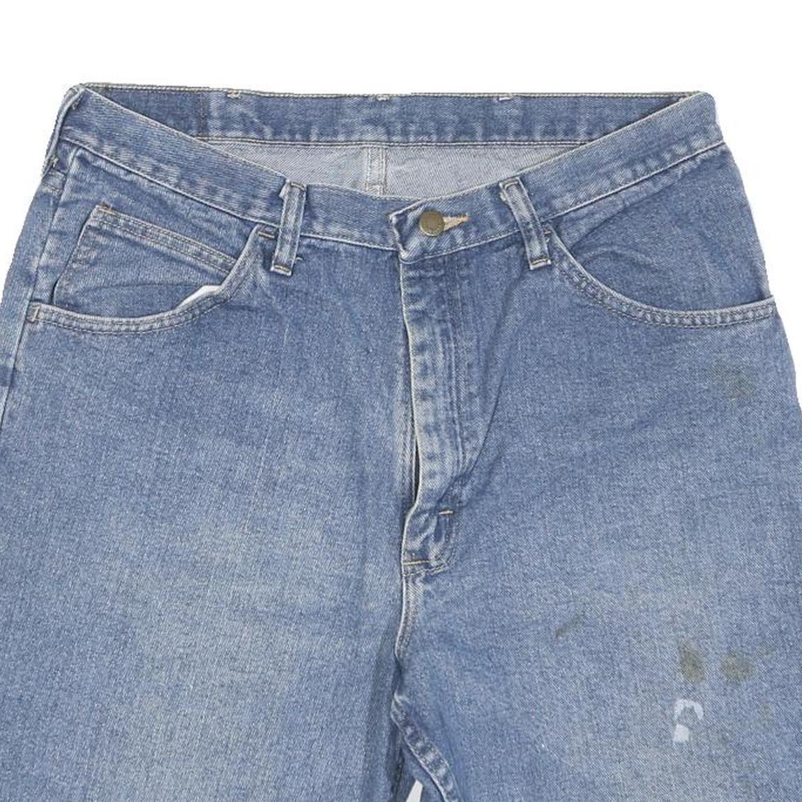 WRANGLER Mens Denim Blue Casual Shorts L W34 Cotton Blend Classic Fit