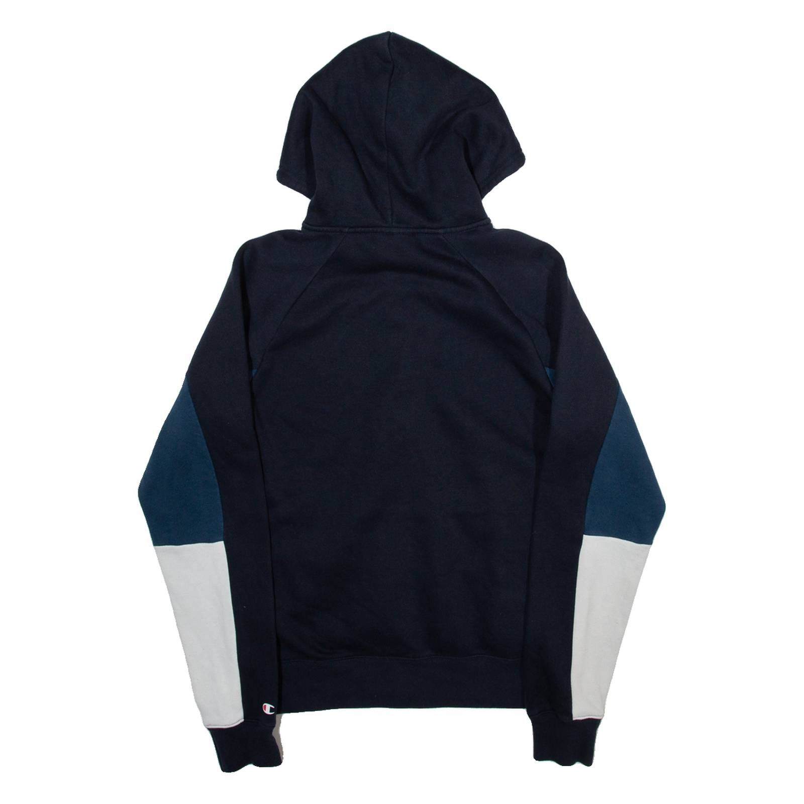 CHAMPION Womens Blue Hoodie Full Zip S