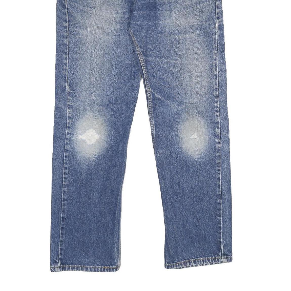 LEVI'S 505 Mens Jeans Blue Regular Straight Denim Medium W34 L30 Classic Zip