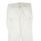 CARHARTT Mens Cotton Blend White Workwear Regular Straight Trousers W40 L32
