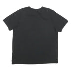 NIKE Mens Black Plain T-Shirt XL Short Sleeve V-Neck Cotton Blend Casual