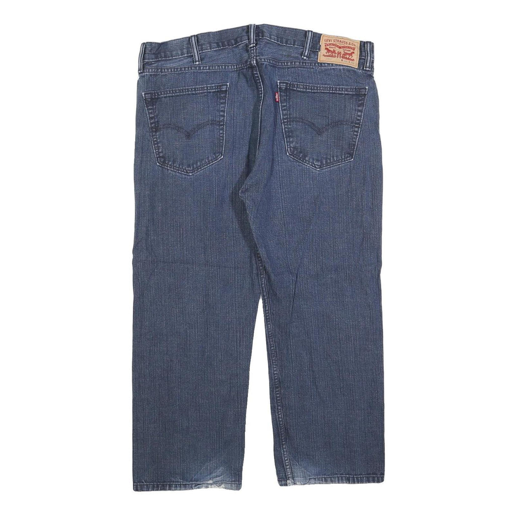 LEVI'S 505 Mens Jeans Blue Regular Straight Denim Medium W38 L25 Classic Zip