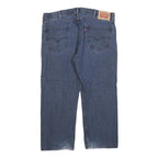 LEVI'S 505 Mens Jeans Blue Regular Straight Denim Medium W38 L25 Classic Zip