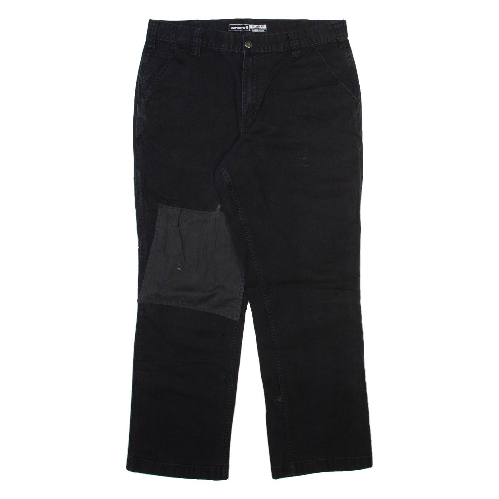 CARHARTT Mens Trousers Black Relaxed Straight W34 L30