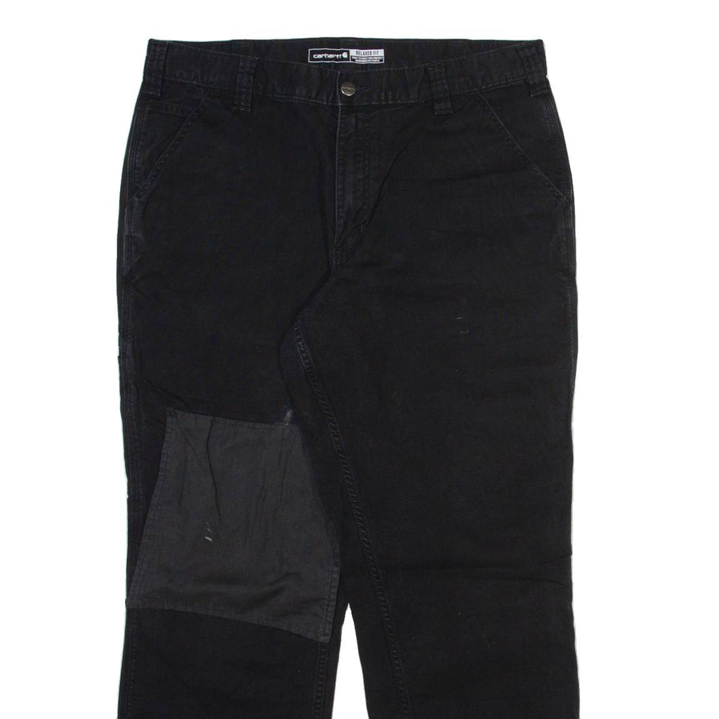 CARHARTT Mens Trousers Black Relaxed Straight W34 L30