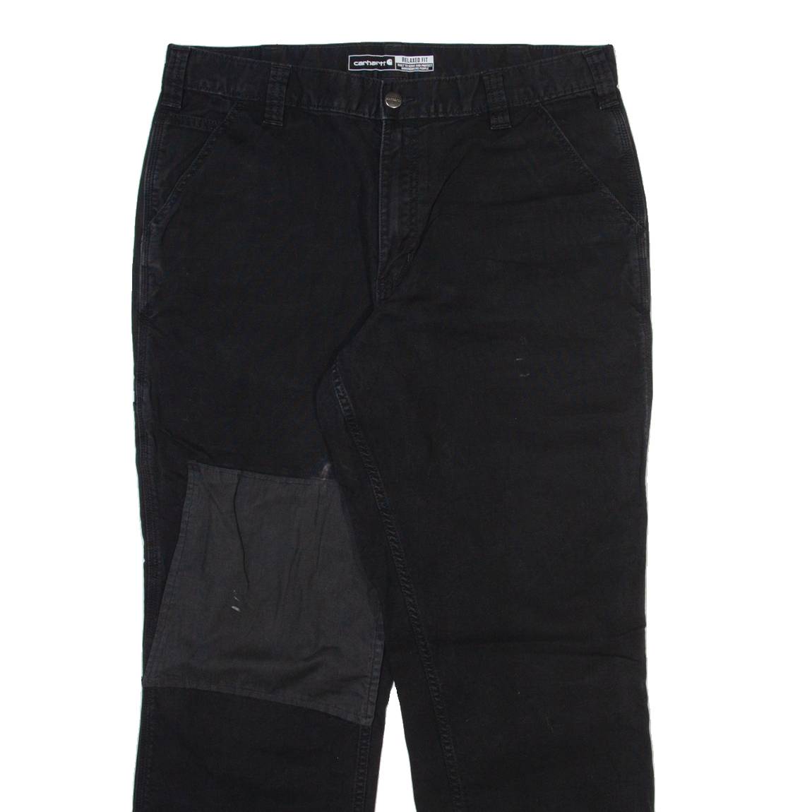 CARHARTT Mens Trousers Black Relaxed Straight W34 L30