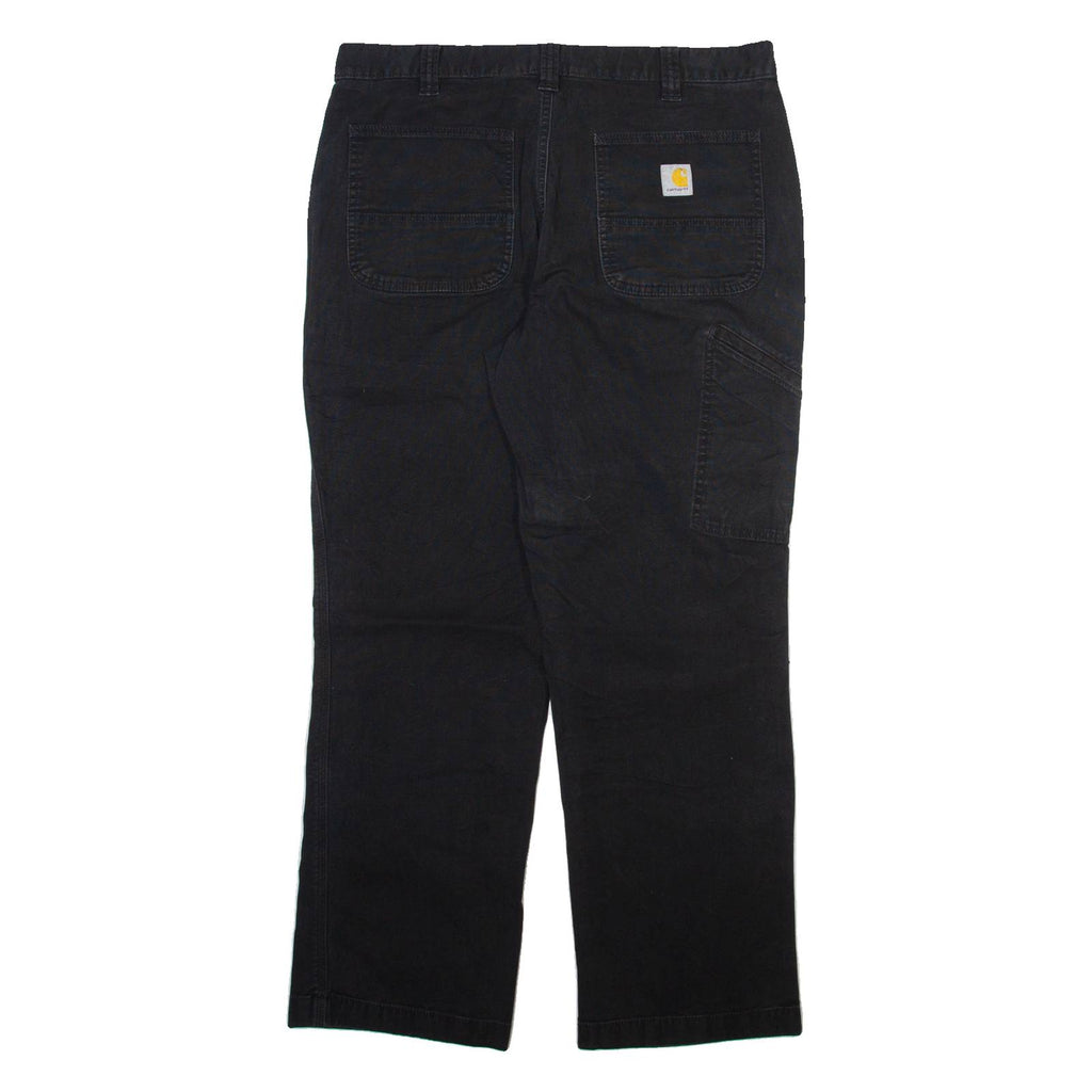 CARHARTT Mens Trousers Black Relaxed Straight W34 L30