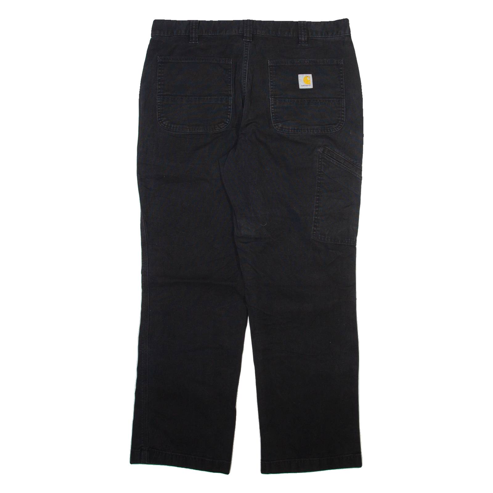 CARHARTT Mens Trousers Black Relaxed Straight W34 L30