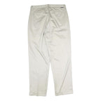 NAUTICA Mens Cotton White Regular Straight Trousers W33 L30 Classic Fit Casual