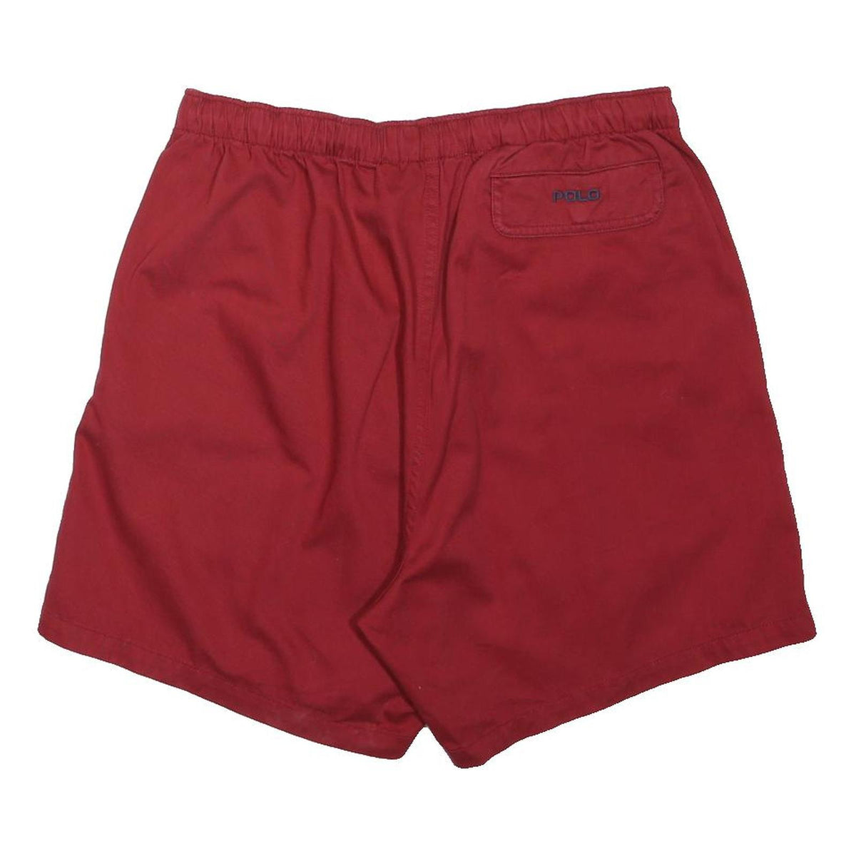 POLO RALPH LAUREN Mens Red Casual Shorts L W35 Cotton Blend Elastic Waist