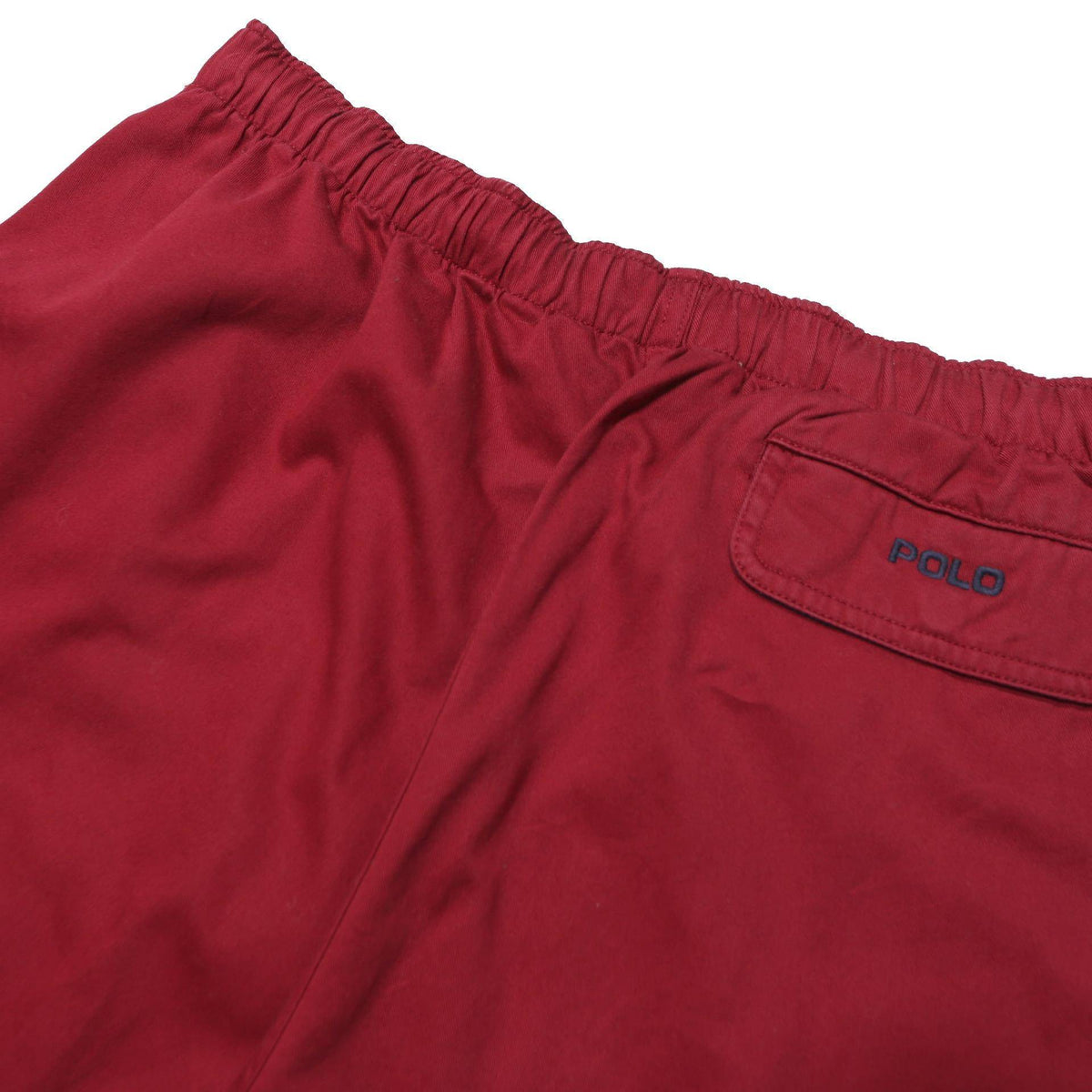 POLO RALPH LAUREN Mens Red Casual Shorts L W35 Cotton Blend Elastic Waist