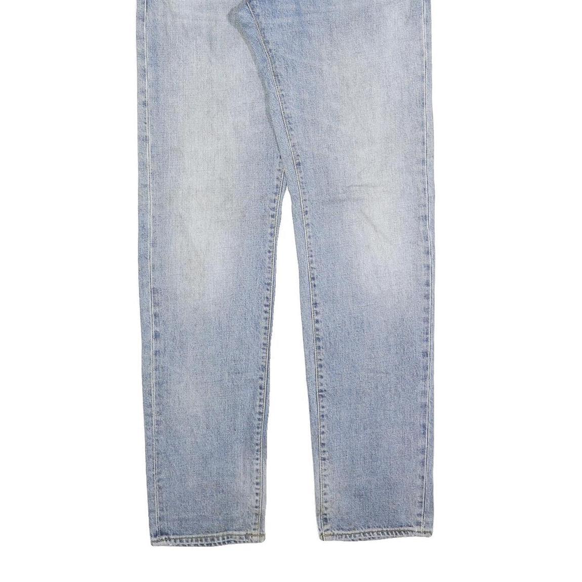 CARHARTT Mens Jeans Blue Slim Straight Denim Light W33 L34 Workwear Casual