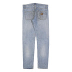 CARHARTT Mens Jeans Blue Slim Straight Denim Light W33 L34 Workwear Casual
