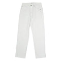 CALVIN KLEIN Mens Jeans White Regular Straight Denim Raw W28 L31 Zip Cotton