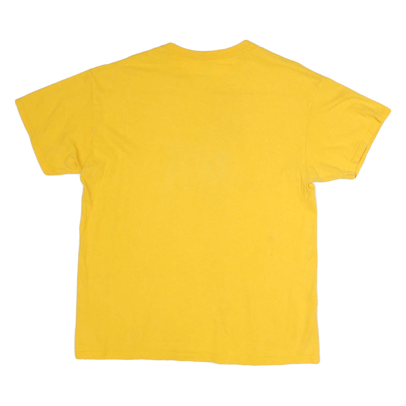 GENUINE MERCHANDISE Mens Yellow Graphic T-Shirt L Short Sleeve Crew Neck MLB