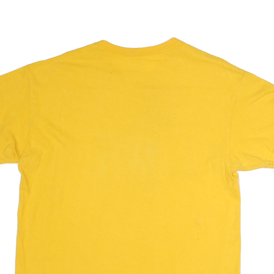 GENUINE MERCHANDISE Mens Yellow Graphic T-Shirt L Short Sleeve Crew Neck MLB