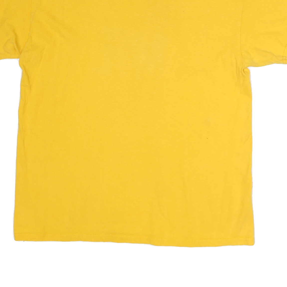 GENUINE MERCHANDISE Mens Yellow Graphic T-Shirt L Short Sleeve Crew Neck MLB