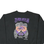 LEE Mens Black XL Crew Neck Sweatshirt Team Snake Ski Graphic Pullover Casual