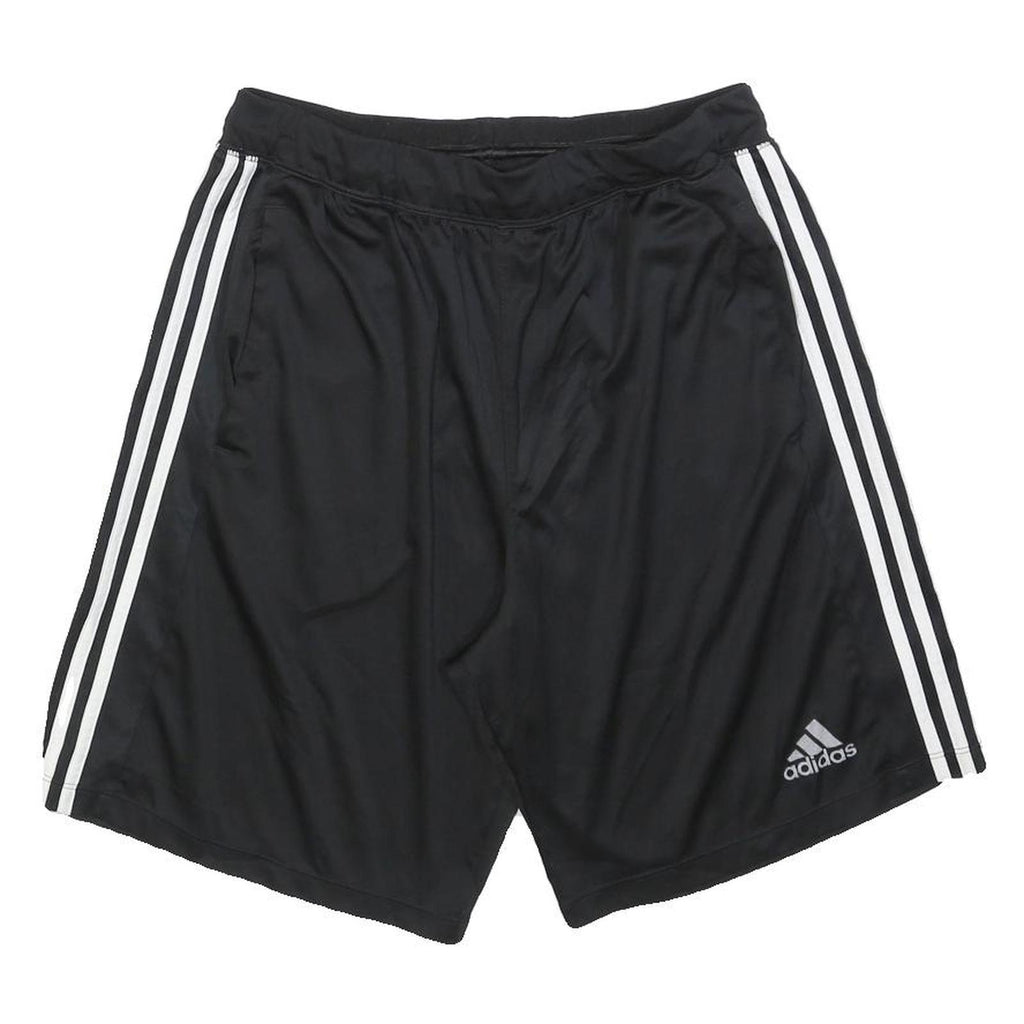 ADIDAS Mens Black Sports Shorts L W32 Athletic Polyester Activewear