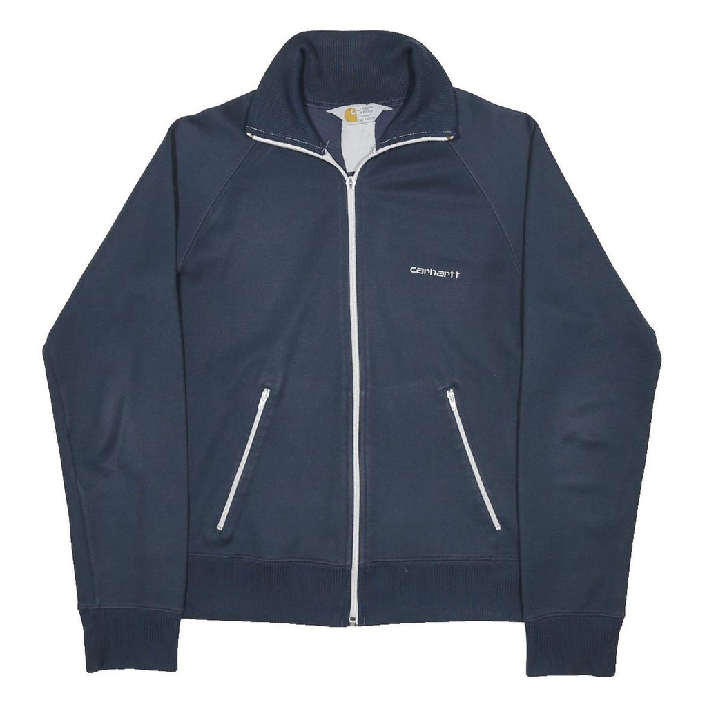 CARHARTT Mens Navy Blue Polyester Blend Zip Jacket S Casual Sportswear