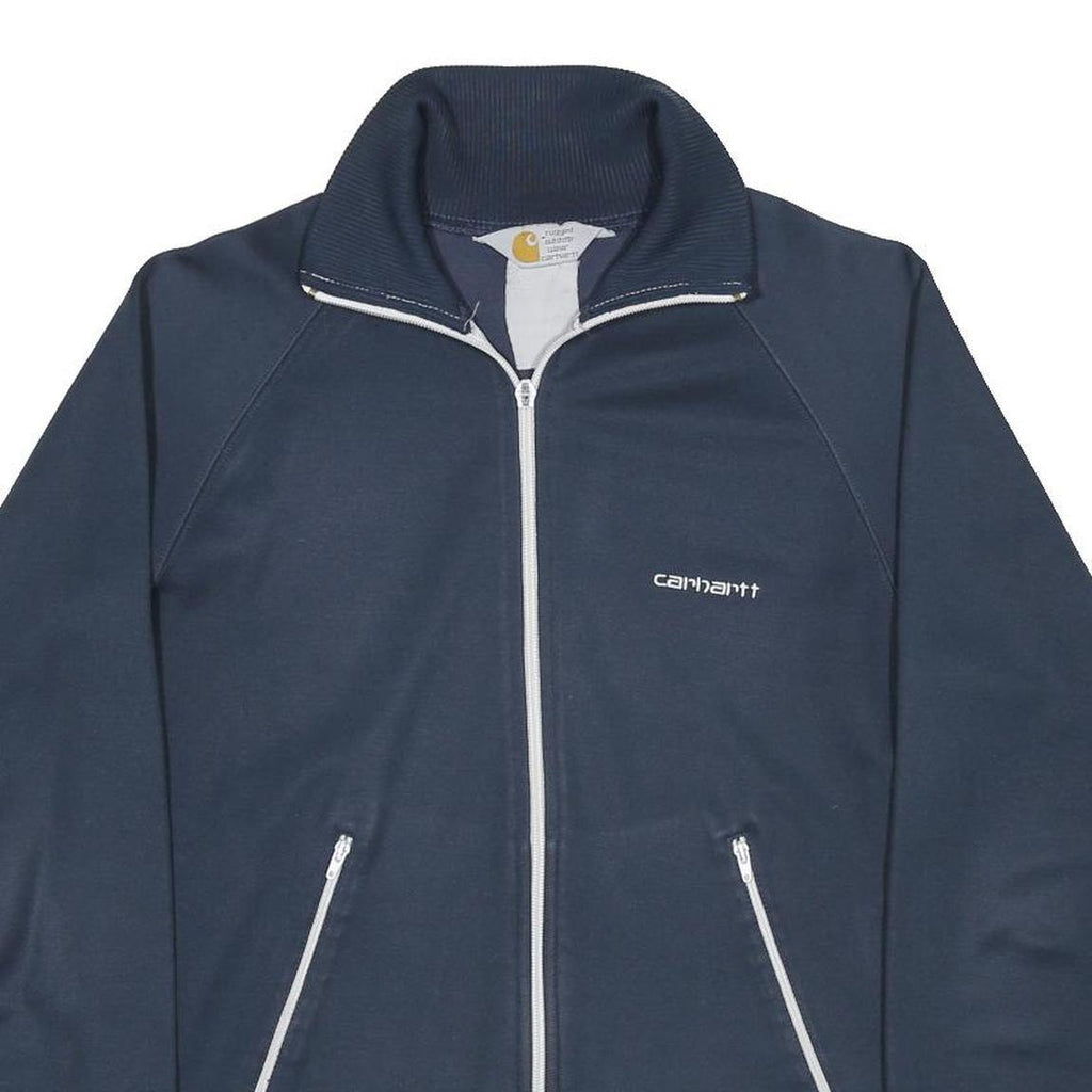 CARHARTT Mens Navy Blue Polyester Blend Zip Jacket S Casual Sportswear