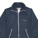 CARHARTT Mens Navy Blue Polyester Blend Zip Jacket S Casual Sportswear