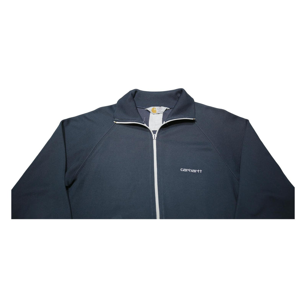 CARHARTT Mens Navy Blue Polyester Blend Zip Jacket S Casual Sportswear