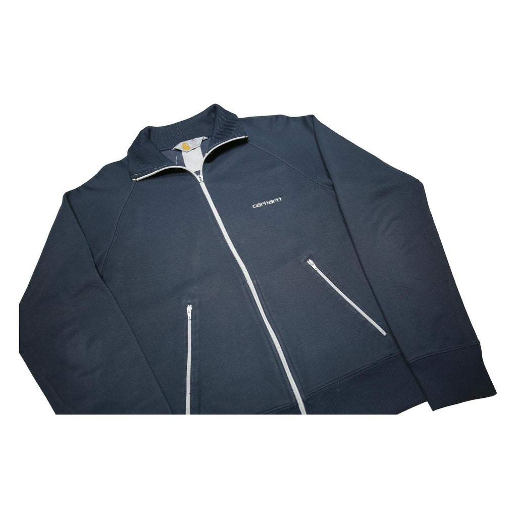 CARHARTT Mens Navy Blue Polyester Blend Zip Jacket S Casual Sportswear