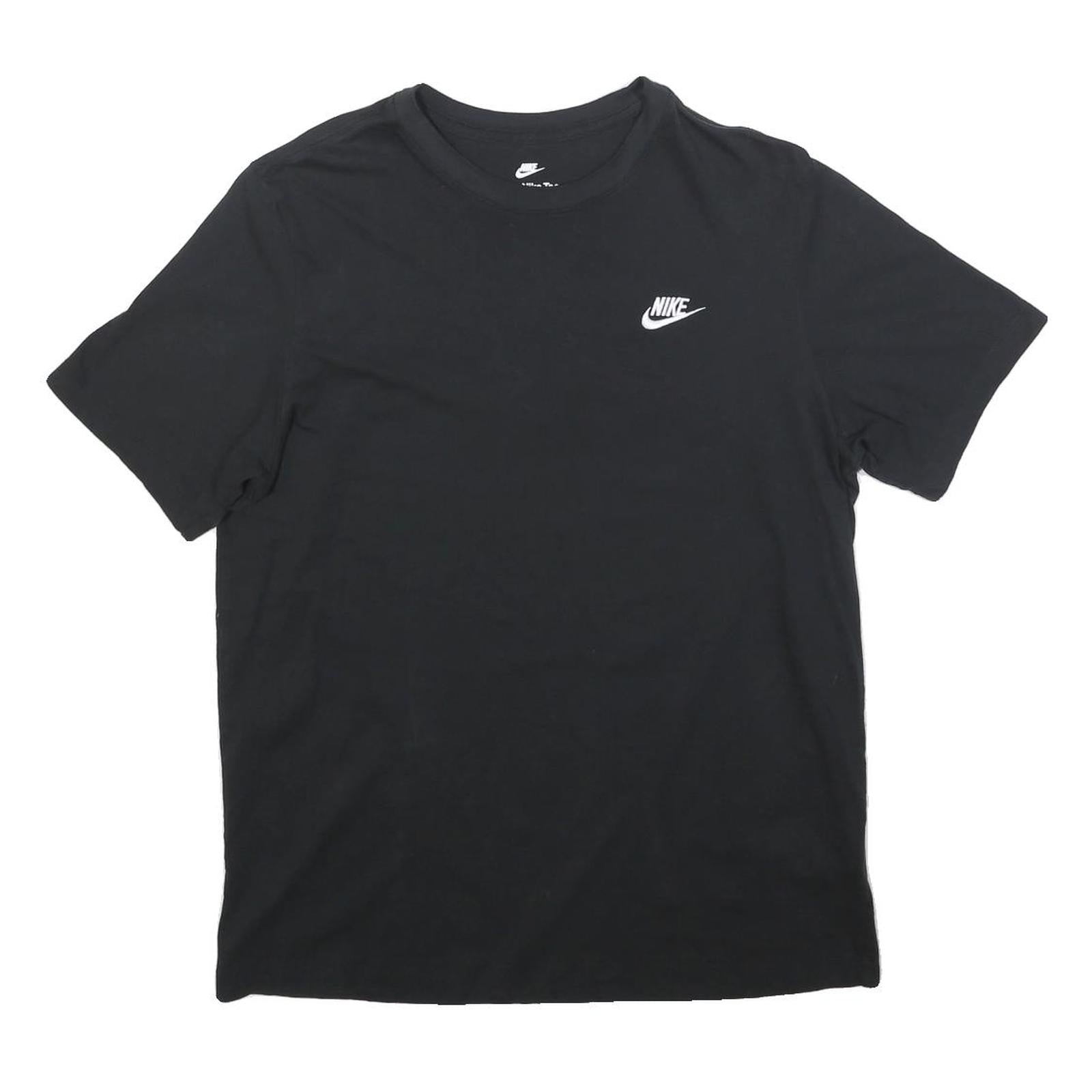 NIKE Mens Black Classic L Short Sleeve Crew Neck Cotton T-Shirt