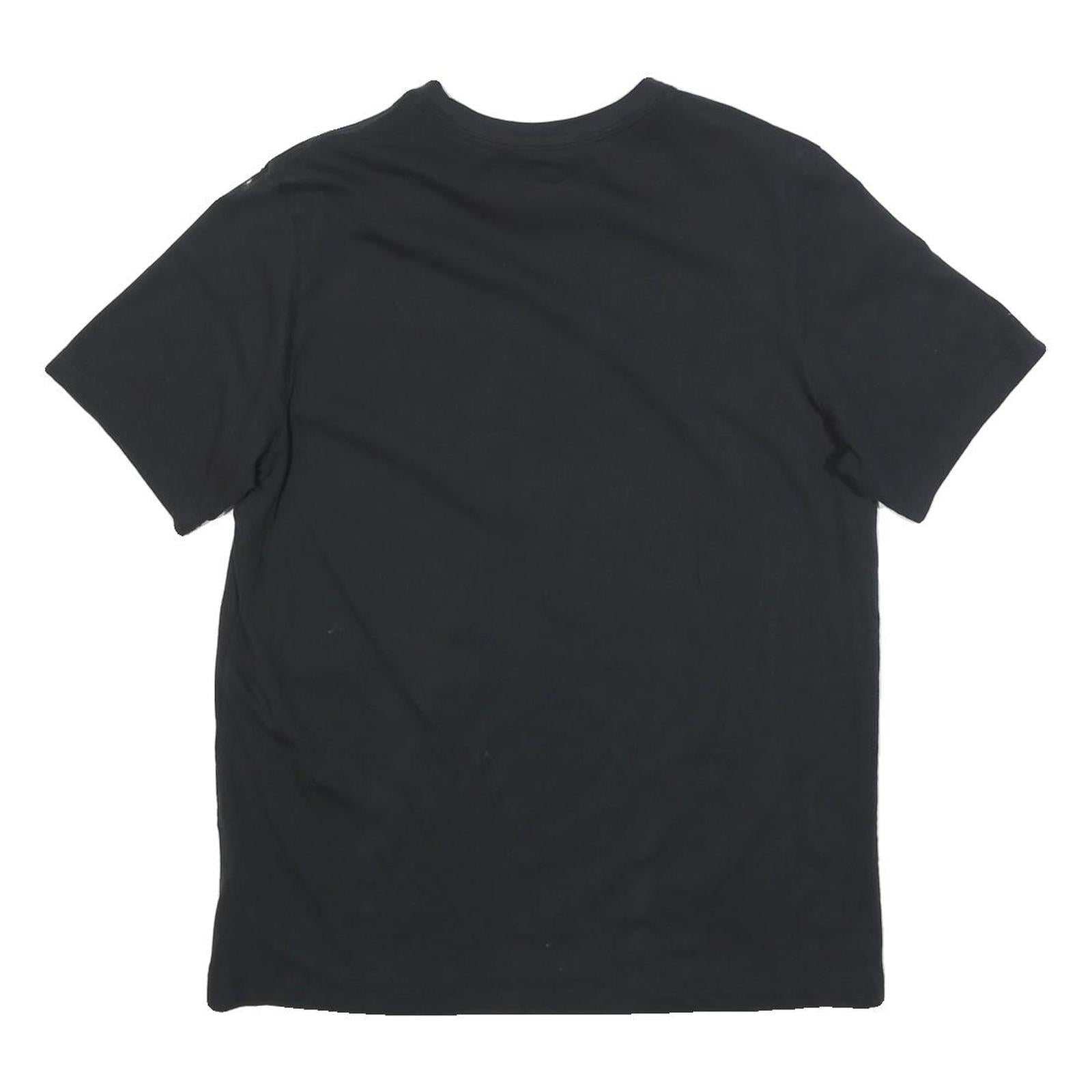 NIKE Mens Black Classic L Short Sleeve Crew Neck Cotton T-Shirt