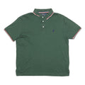 POLO RALPH LAUREN Womens Green Short Sleeve Plain Polo Shirt M Cotton Blend