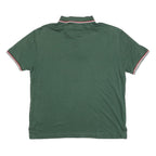 POLO RALPH LAUREN Womens Green Short Sleeve Plain Polo Shirt M Cotton Blend