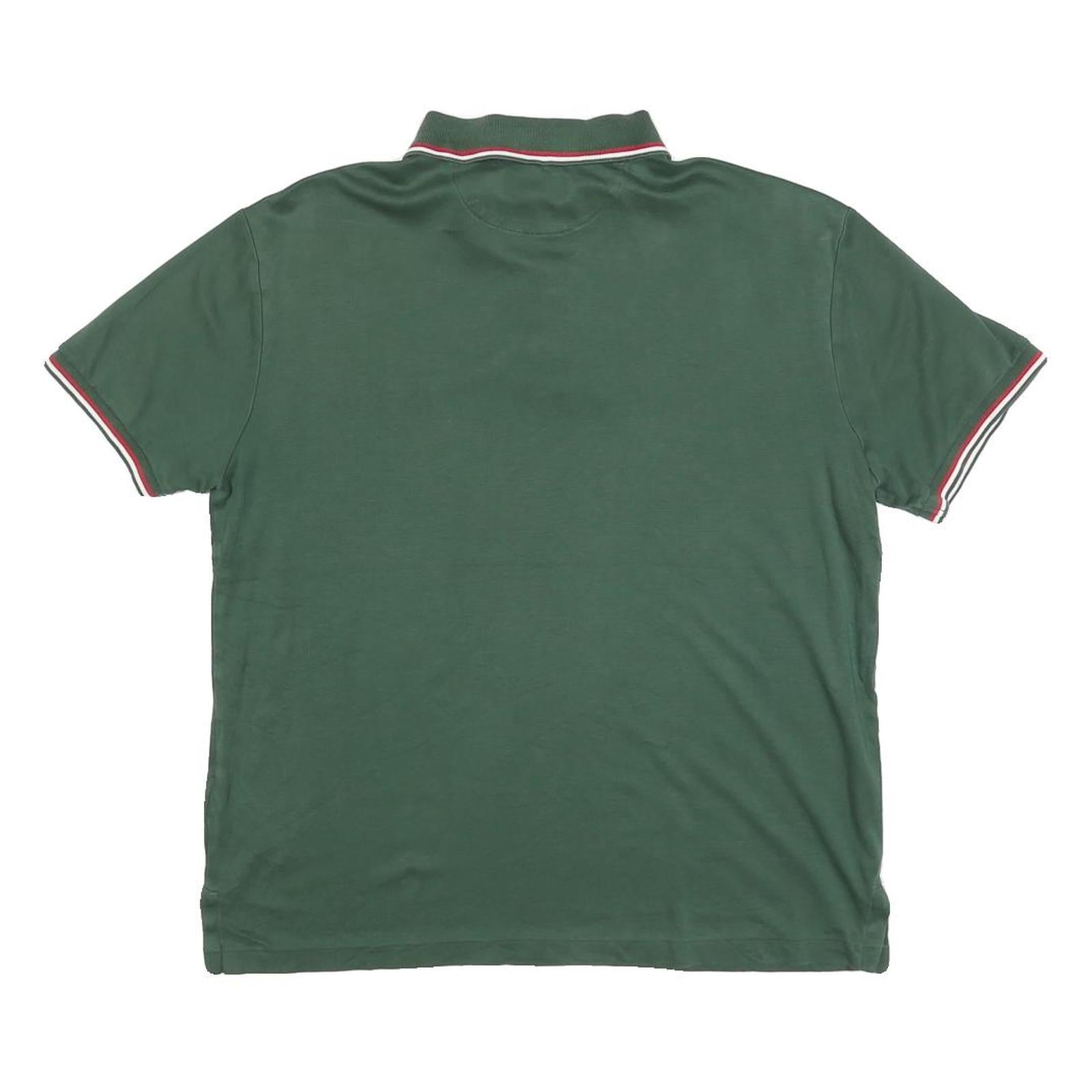 POLO RALPH LAUREN Womens Green Short Sleeve Plain Polo Shirt M Cotton Blend